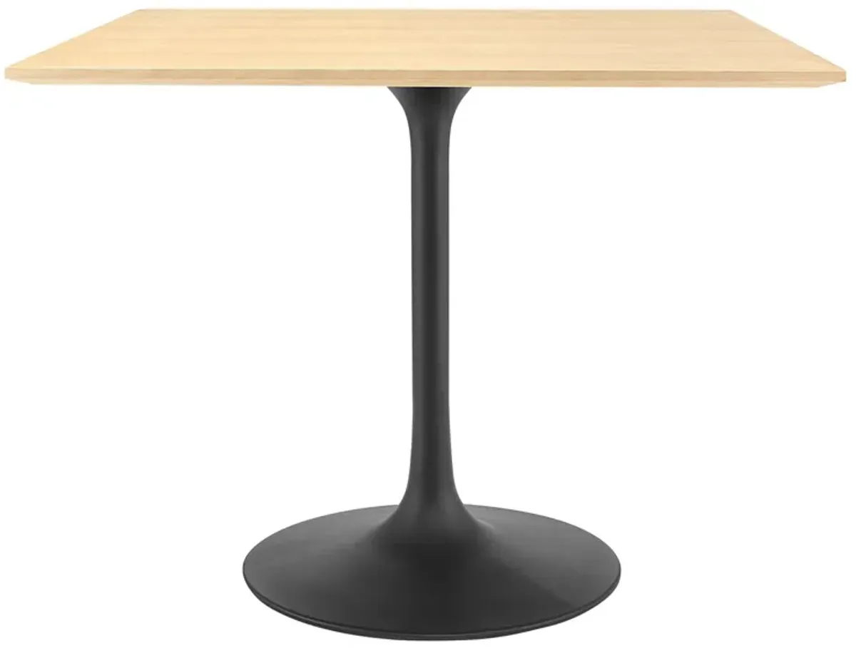 Lippa Square Wood Dining Table by Modway 36" / Black Natural