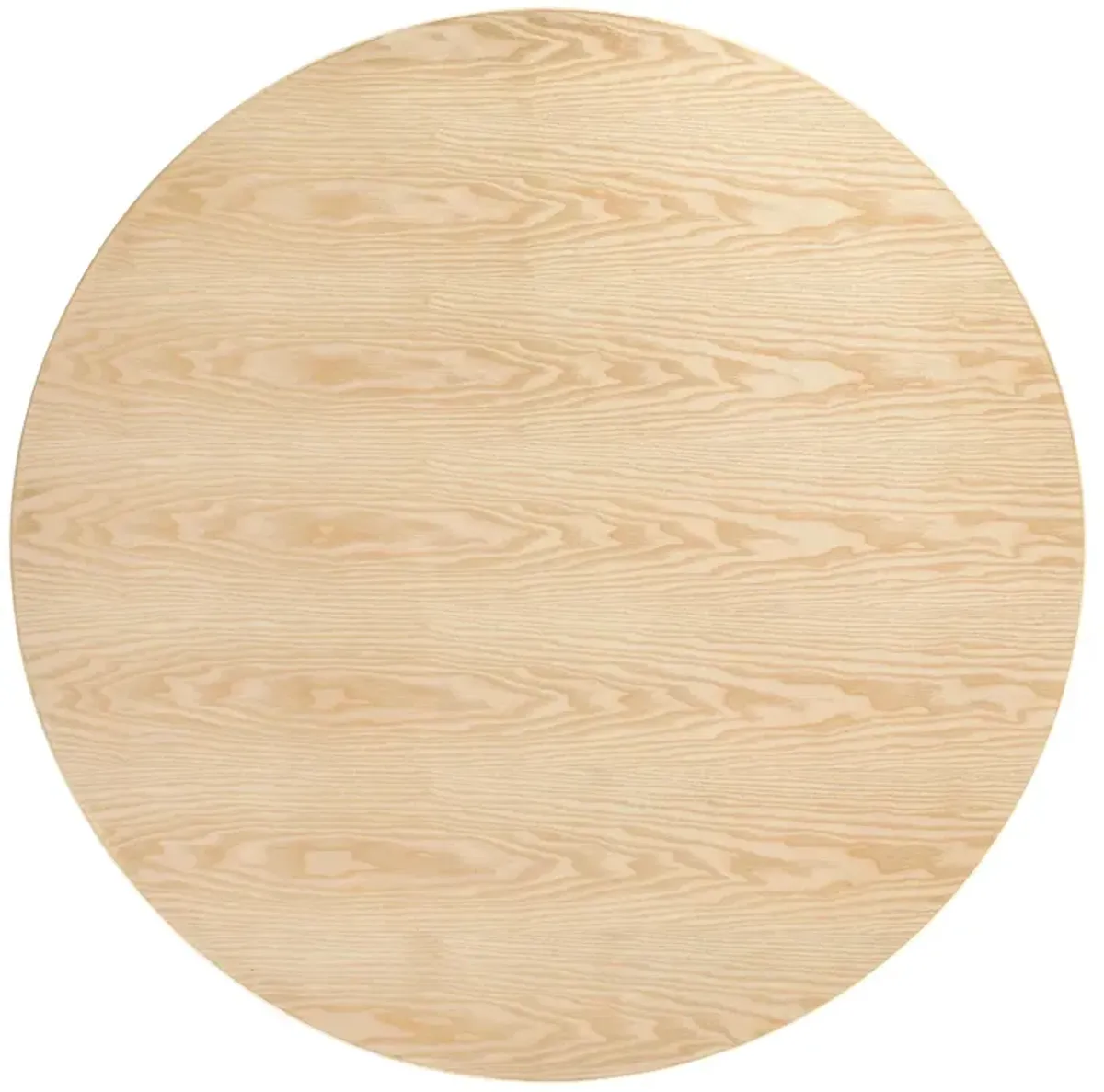 Lippa Round 48" Dining Table by Modway Wood / Black Natural