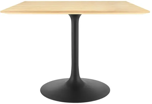 Lippa Square Wood Dining Table by Modway 40" / Black Natural