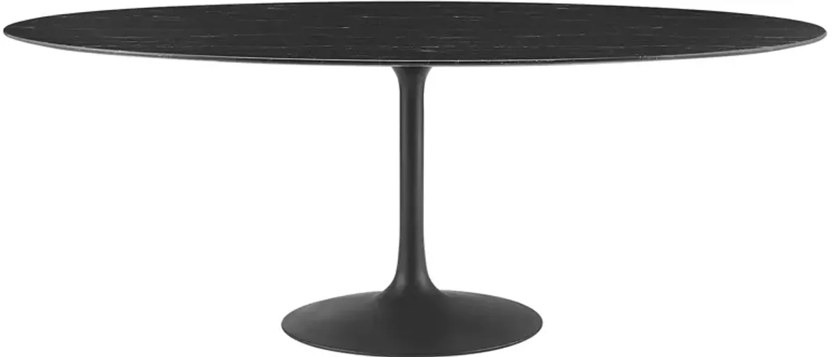 Lippa Oval Artificial Marble Dining Table by Modway