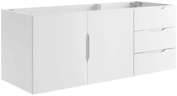 Vitality Bathroom Cabinet Basin Not Included by Modway 48" Double or Single Sink / White