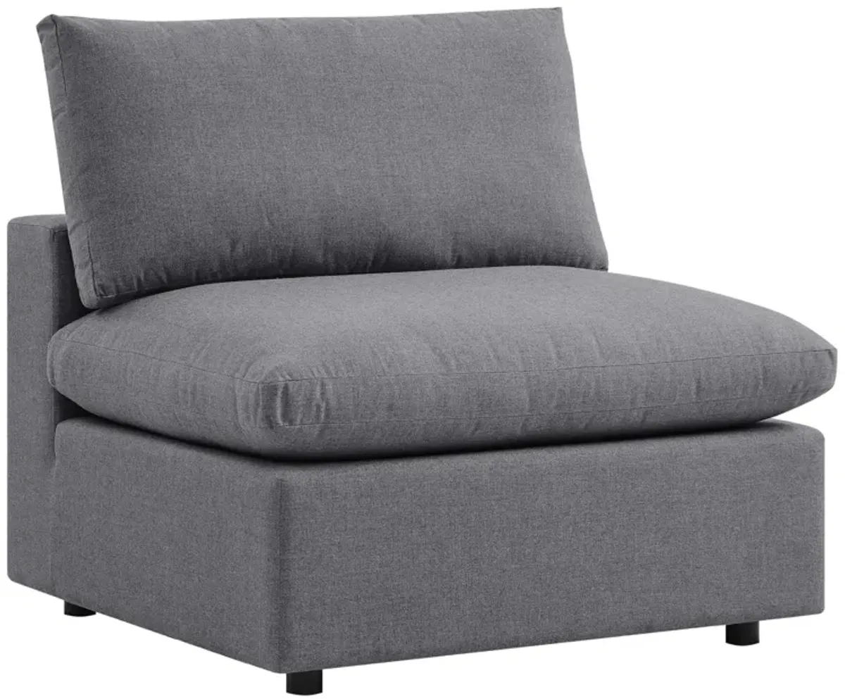 Commix Sunbrella® Outdoor Patio Armless Chair by Modway Gray