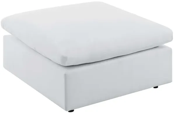 Commix Sunbrella® Outdoor Patio Ottoman by Modway White