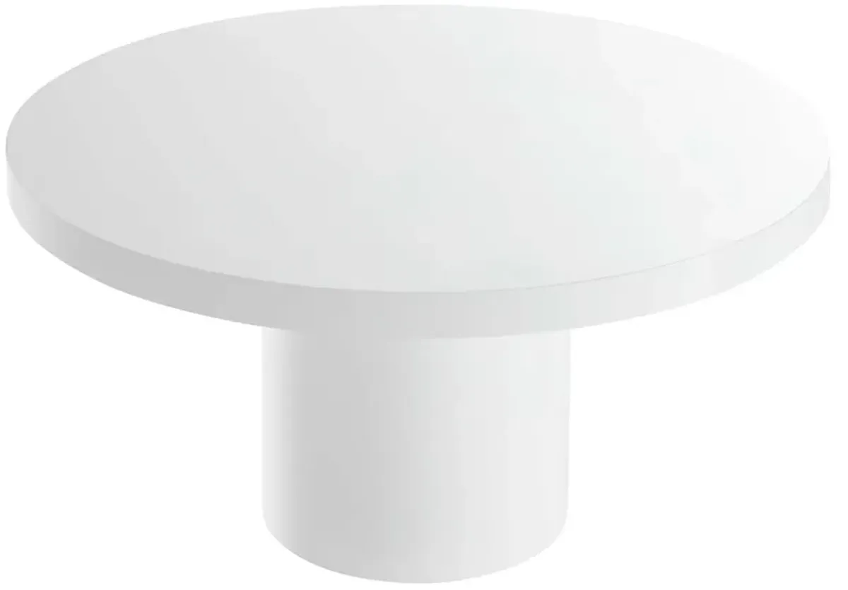 Gratify 60" Round Dining Table by Modway White