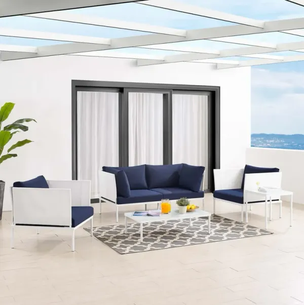 Harmony 5-Piece  Sunbrella® Outdoor Patio Aluminum Furniture Set by Modway