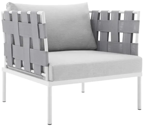 Harmony Sunbrella® Outdoor Patio Aluminum Armchair by Modway Gray Gray