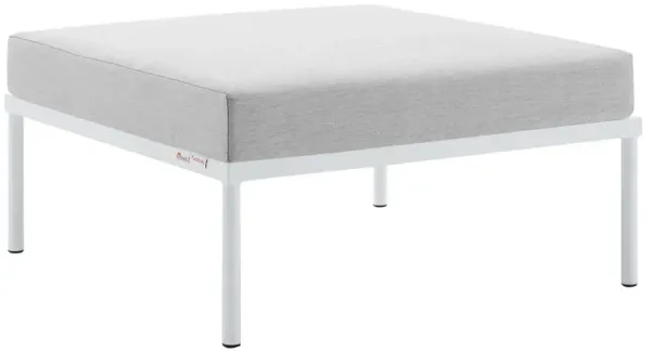 Harmony Sunbrella® Outdoor Patio Aluminum Ottoman by Modway Gray