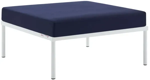 Harmony Sunbrella® Outdoor Patio Aluminum Ottoman by Modway Navy