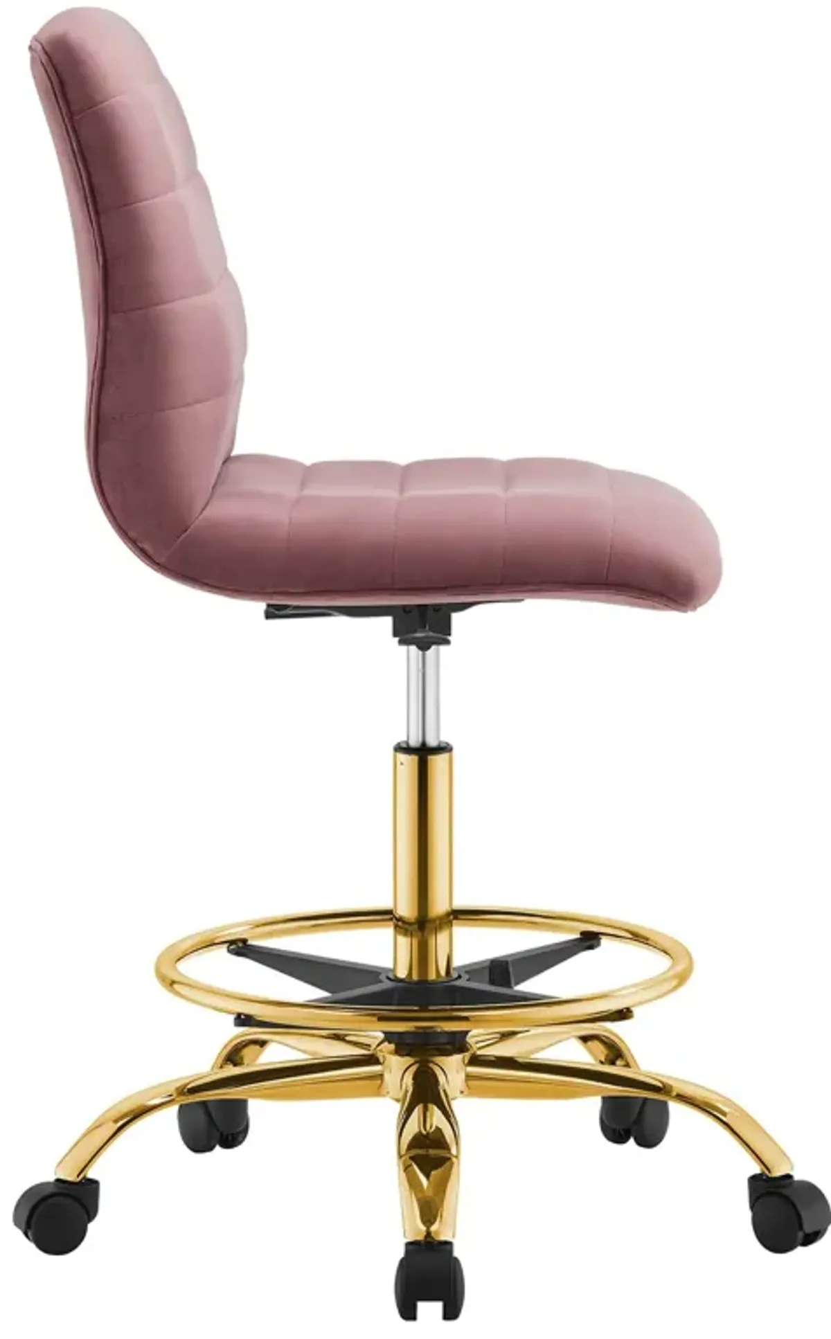 Ripple Armless Performance Velvet Drafting Chair by Modway