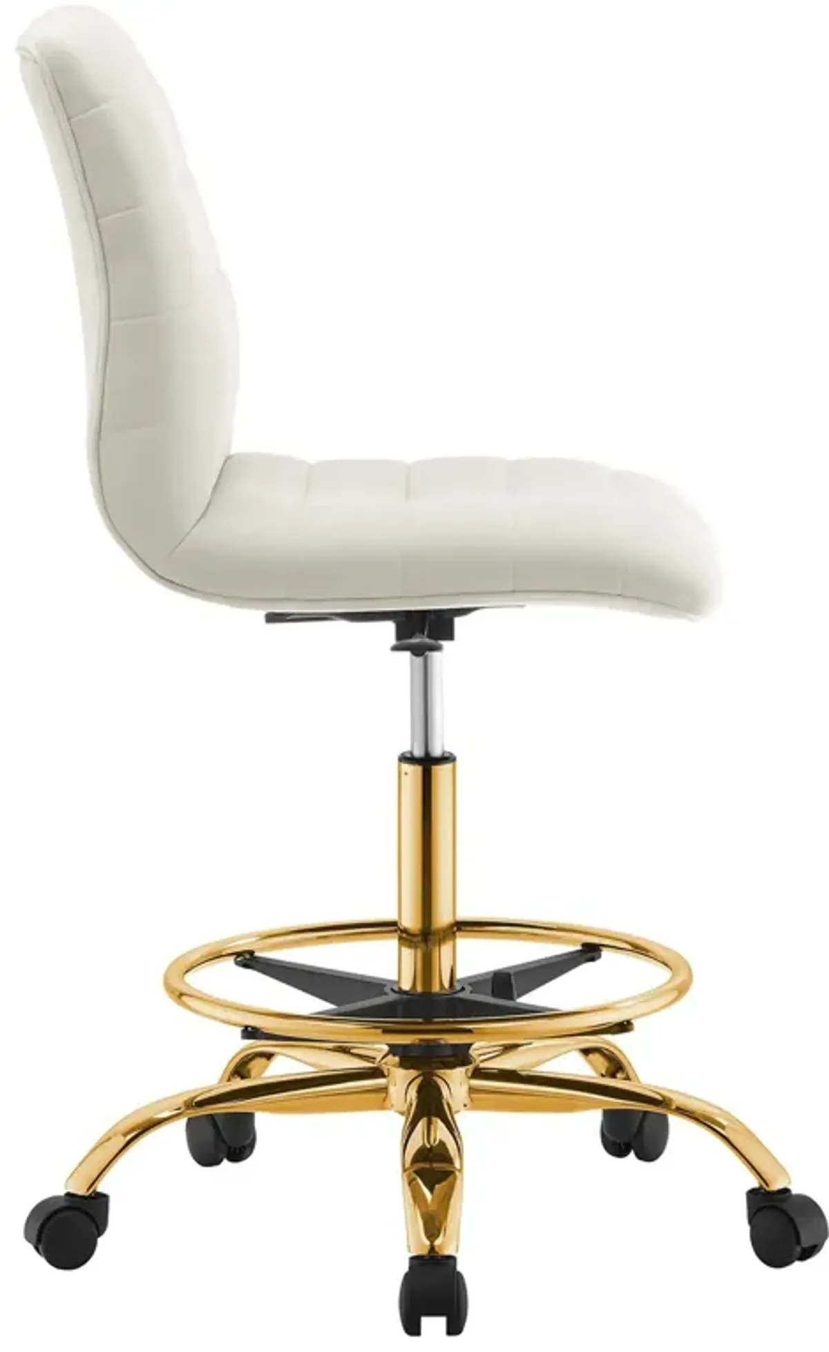 Ripple Armless Performance Velvet Drafting Chair by Modway