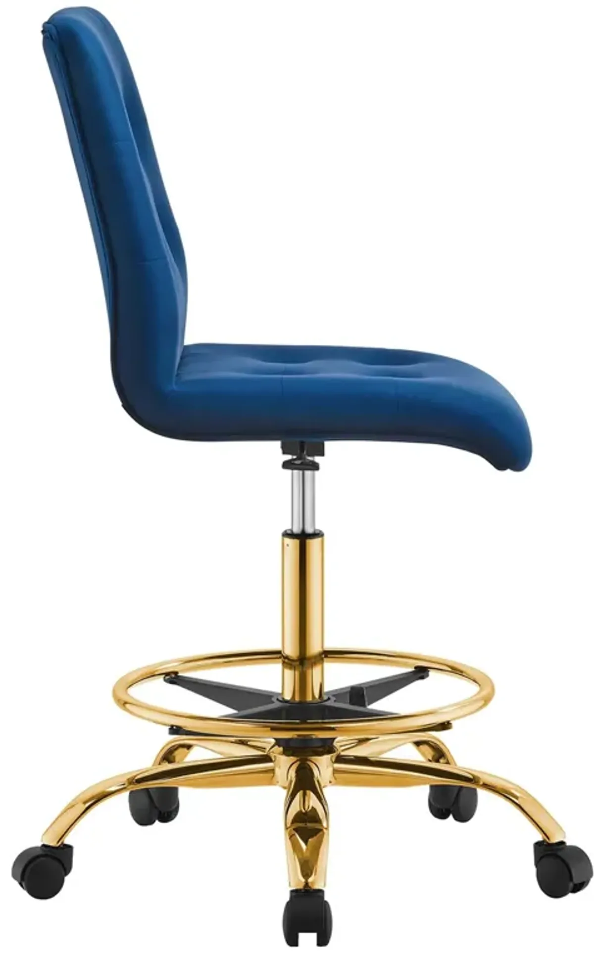 Prim Armless Performance Velvet Drafting Chair by Modway