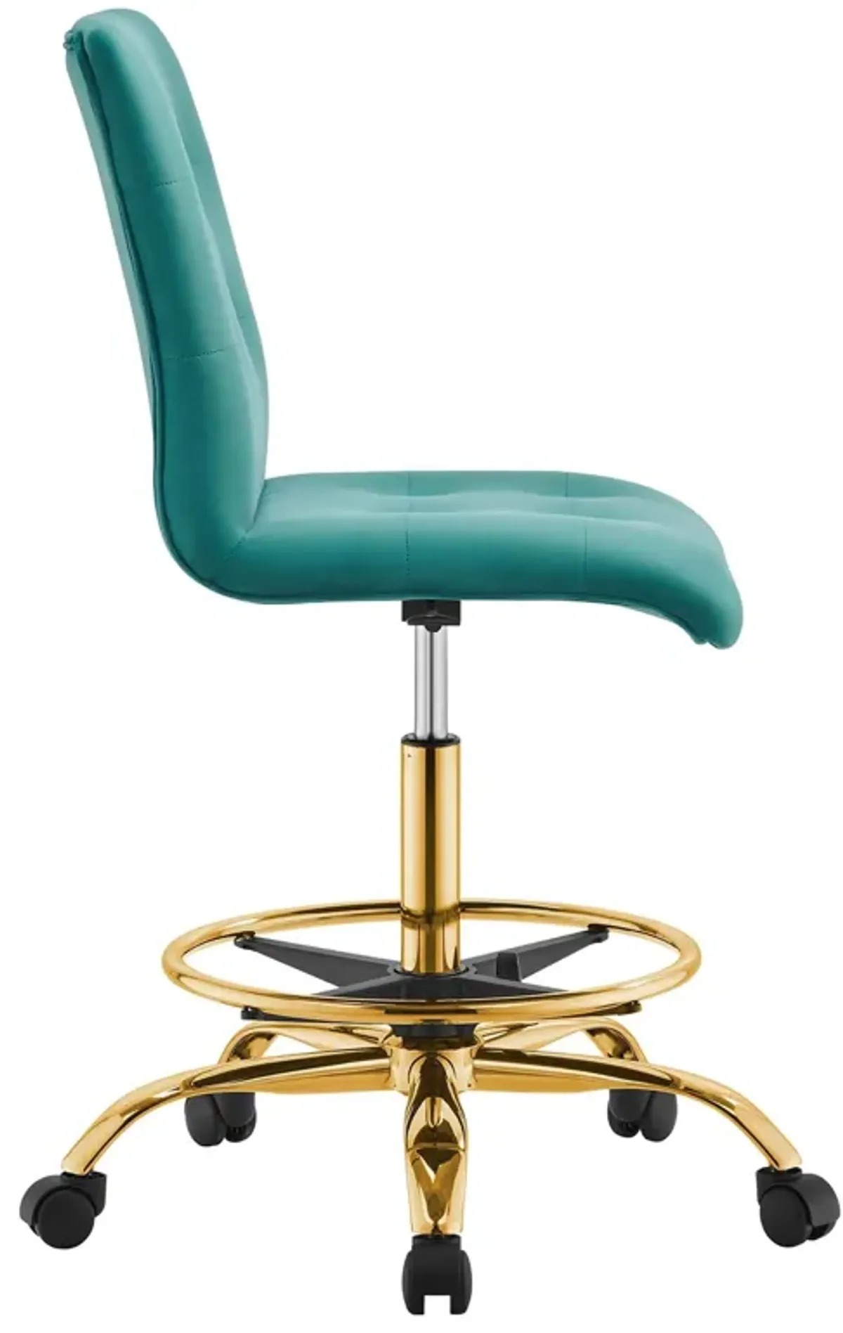 Prim Armless Performance Velvet Drafting Chair by Modway