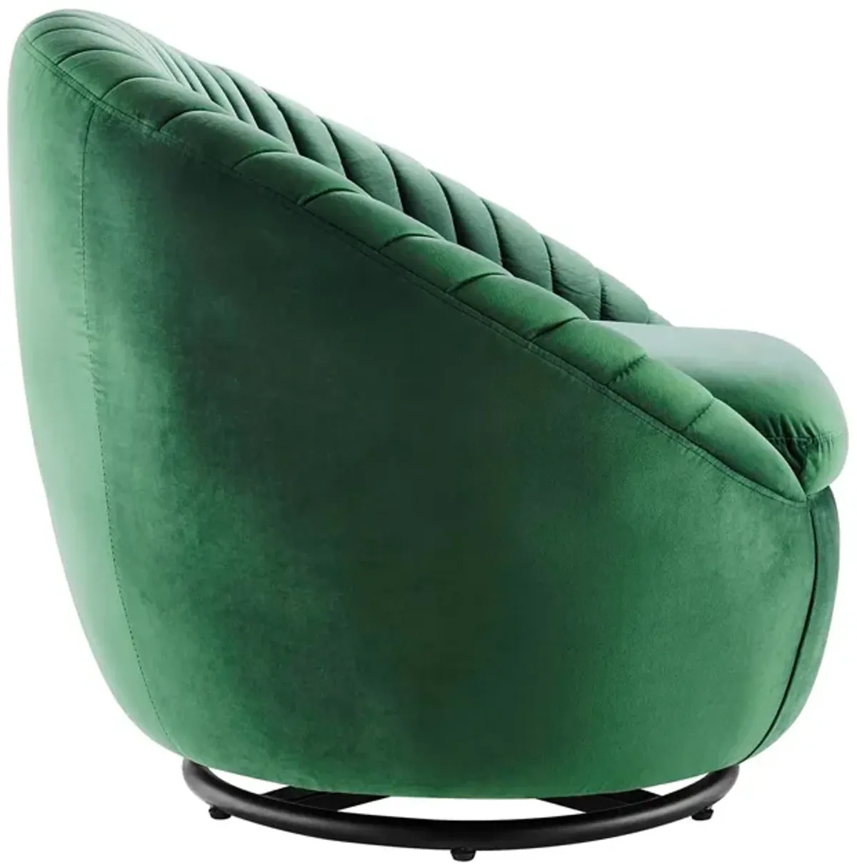 Whirr Tufted Performance Velvet Performance Velvet Swivel Chair by Modway