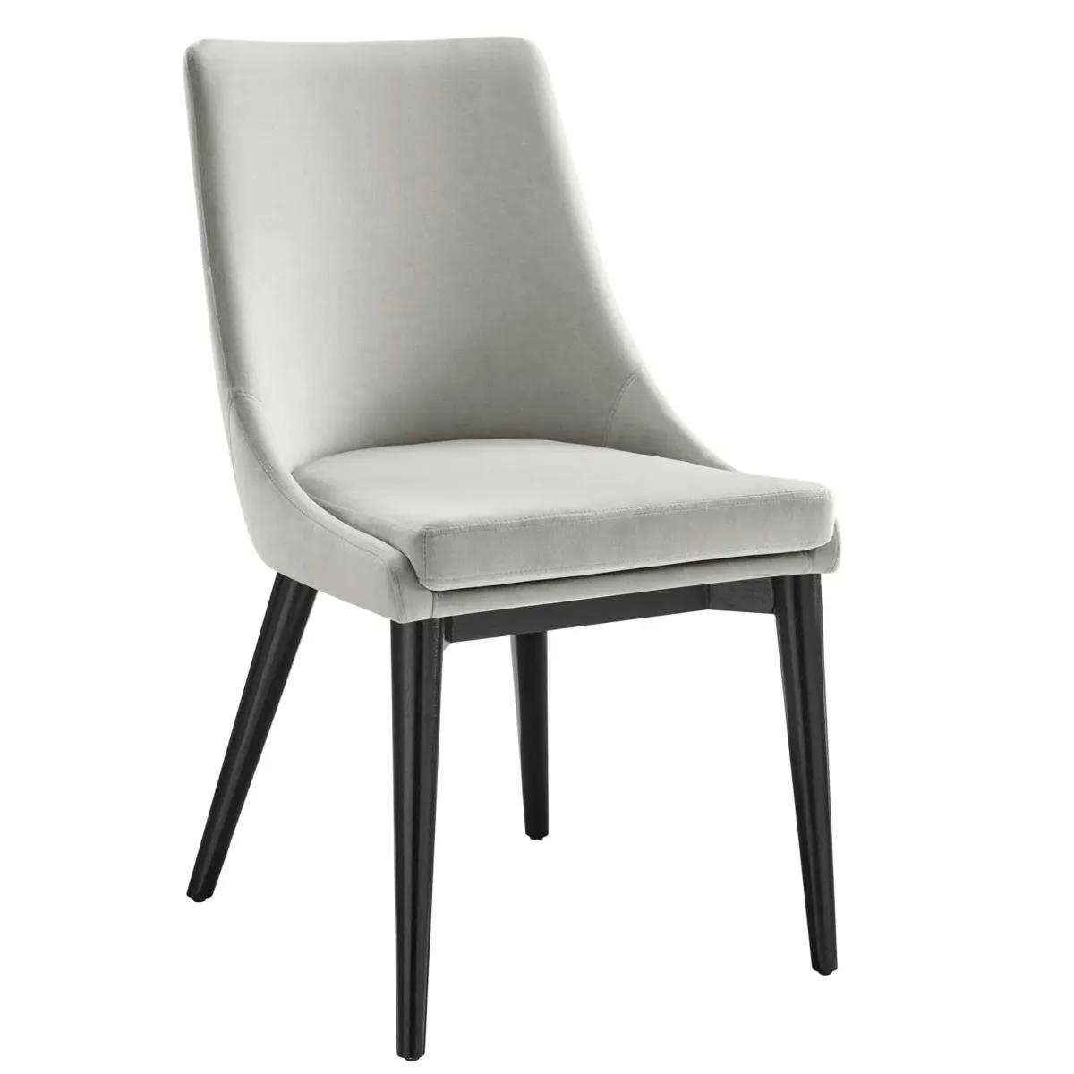 Viscount Performance Velvet Dining Chair by Modway Light Gray