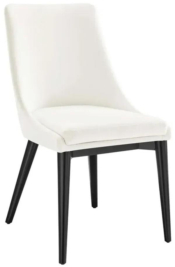 Viscount Performance Velvet Dining Chair by Modway White