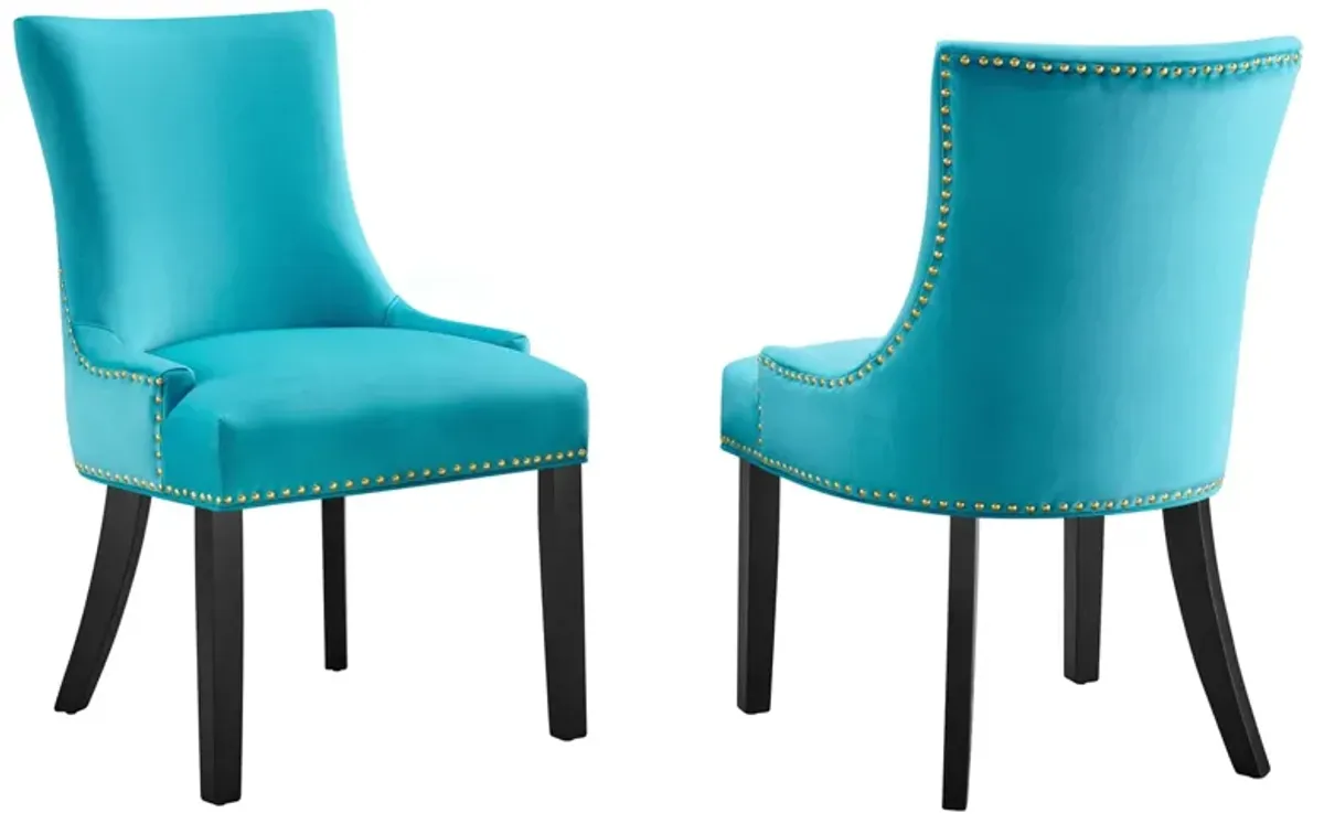Marquis Performance Velvet Dining Chairs - Set of 2 by Modway