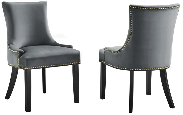 Marquis Performance Velvet Dining Chairs - Set of 2 by Modway