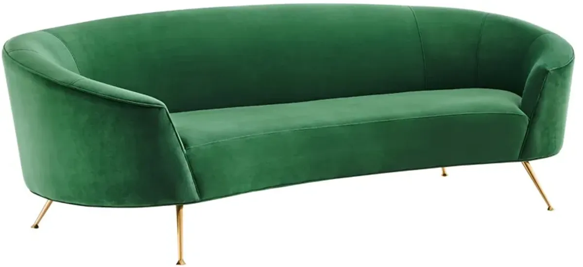 Marchesa Upholstered Performance Velvet Sofa by Modway Gray