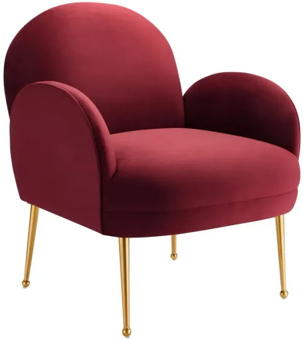 Transcend Performance Velvet Armchair by Modway Maroon