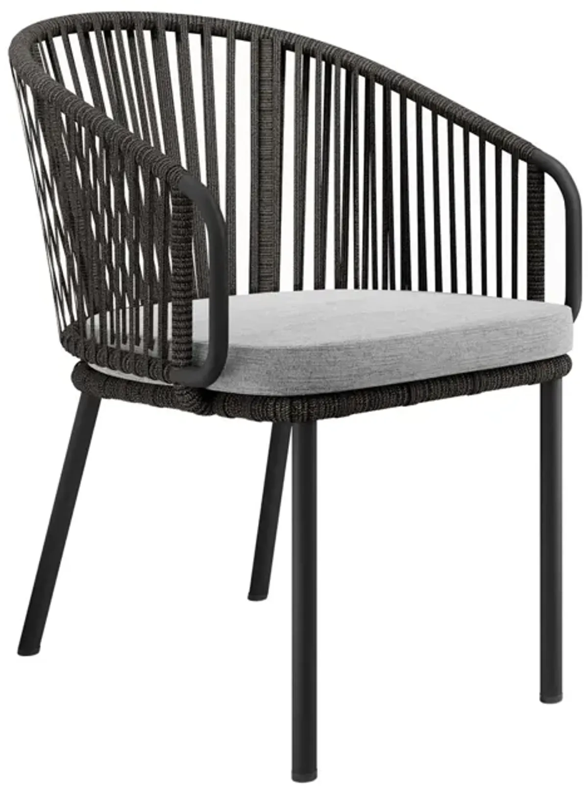 Harbor Outdoor Patio Armchair by Modway Charcoal Gray