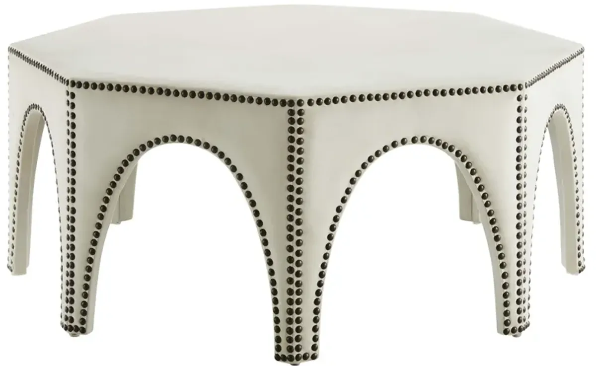 Victory Performance Velvet Ottoman by Modway Ivory