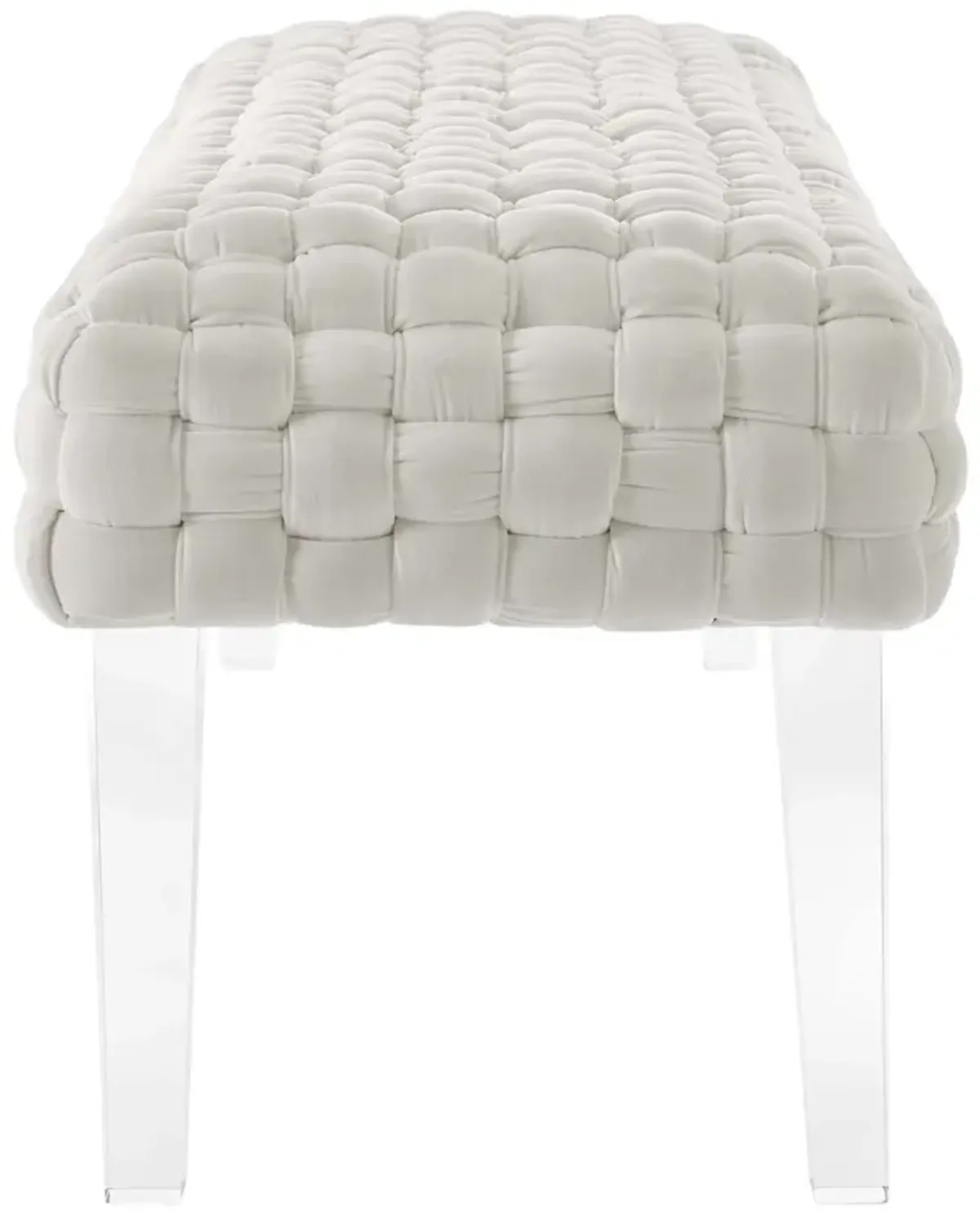 Prologue Woven Performance Velvet Ottoman by Modway