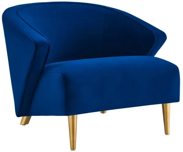 Odyssey Performance Velvet Armchair by Modway Navy