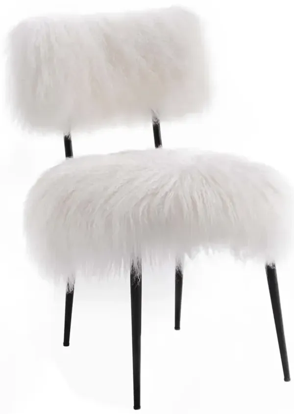 Skylar Sheepskin Chair by Modway White