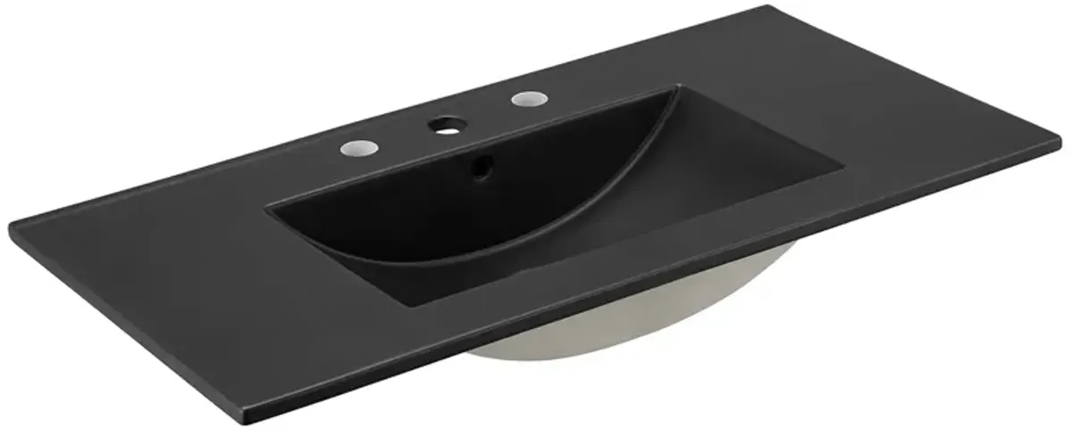 Cayman Bathroom Sink by Modway 36" / Black