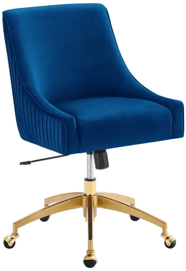 Discern Performance Velvet Office Chair by Modway Navy
