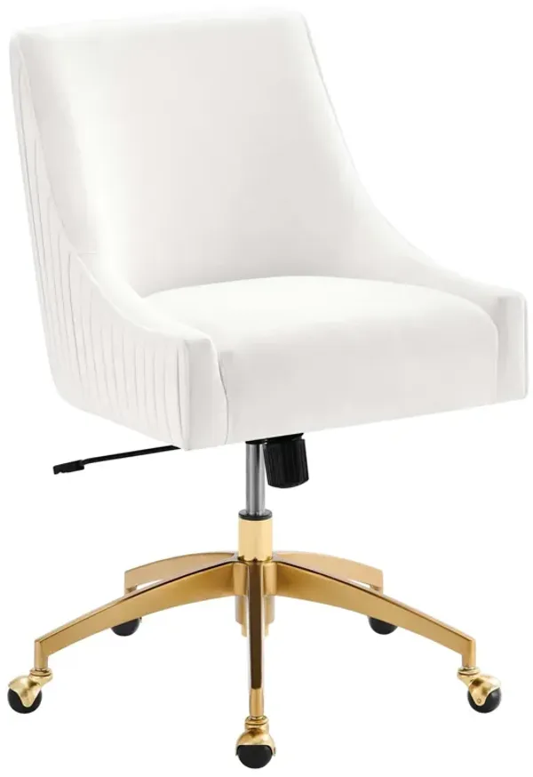 Discern Performance Velvet Office Chair by Modway White