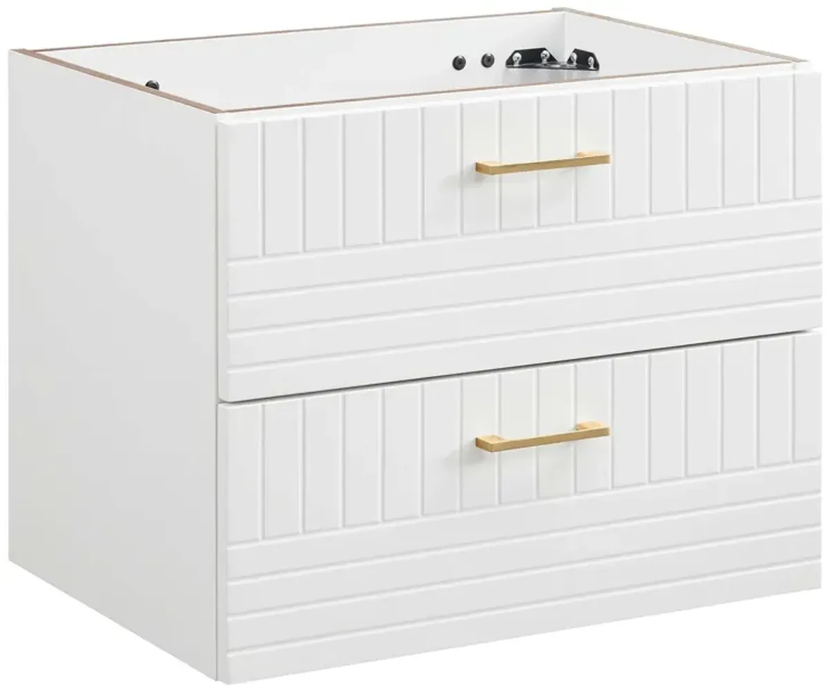 Daybreak Wall-Mount Bathroom Cabinet Basin Not Included by Modway White