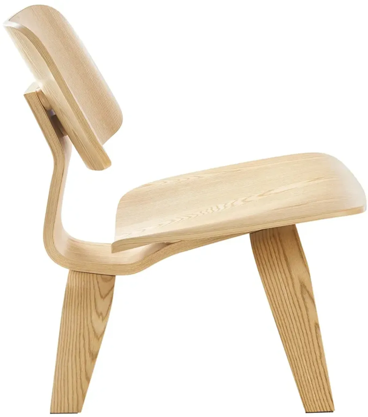 Fathom Wood Lounge Chair by Modway Natural