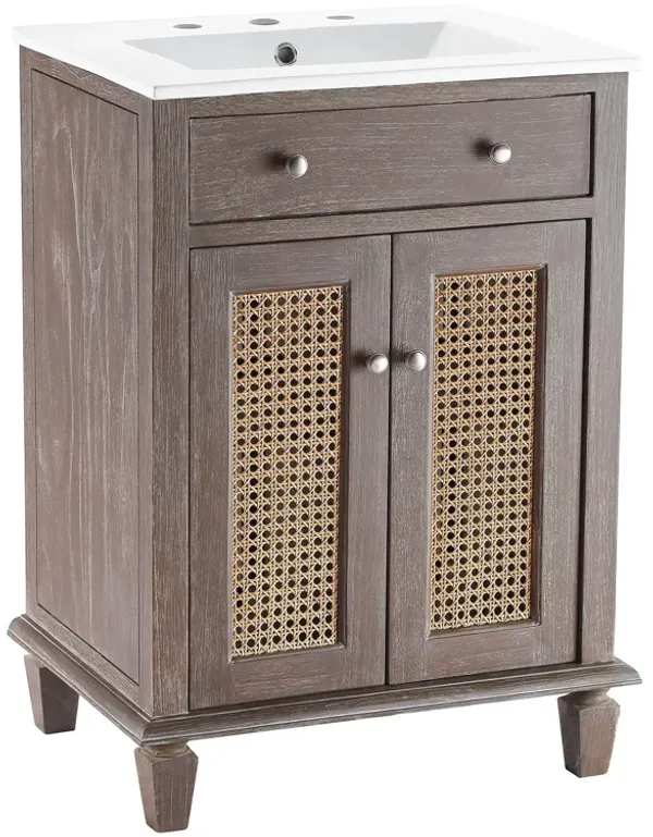 Lilo Bathroom Vanity Basin Included by Modway 24" / Gray White