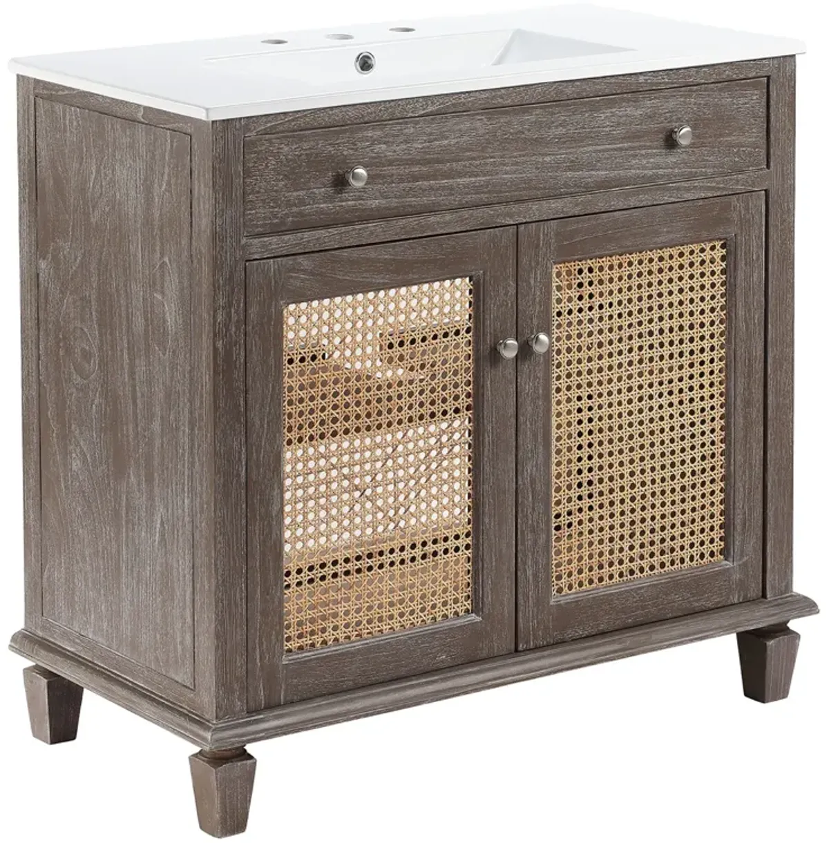 Lilo Bathroom Vanity Basin Included by Modway 36" / Gray White