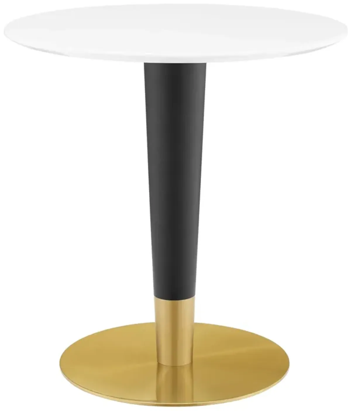 Zinque 28" Dining Table by Modway Gold White
