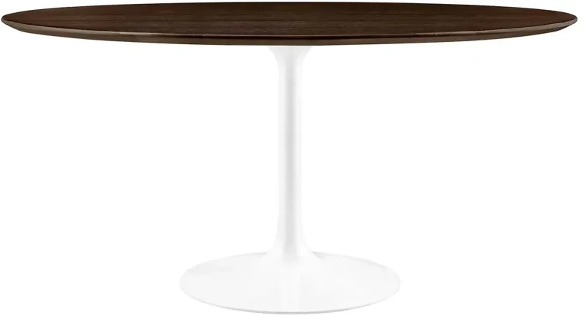 Lippa Round 60" Dining Table by Modway Wood / White Cherry Walnut