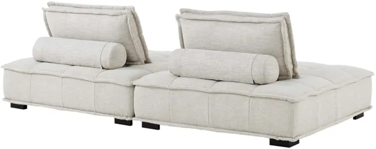 Saunter 2-Piece Tufted Fabric Fabric Loveseat by Modway