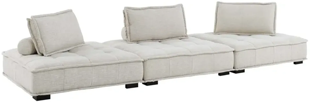 Saunter 3-Piece Tufted Fabric Fabric Sofa by Modway