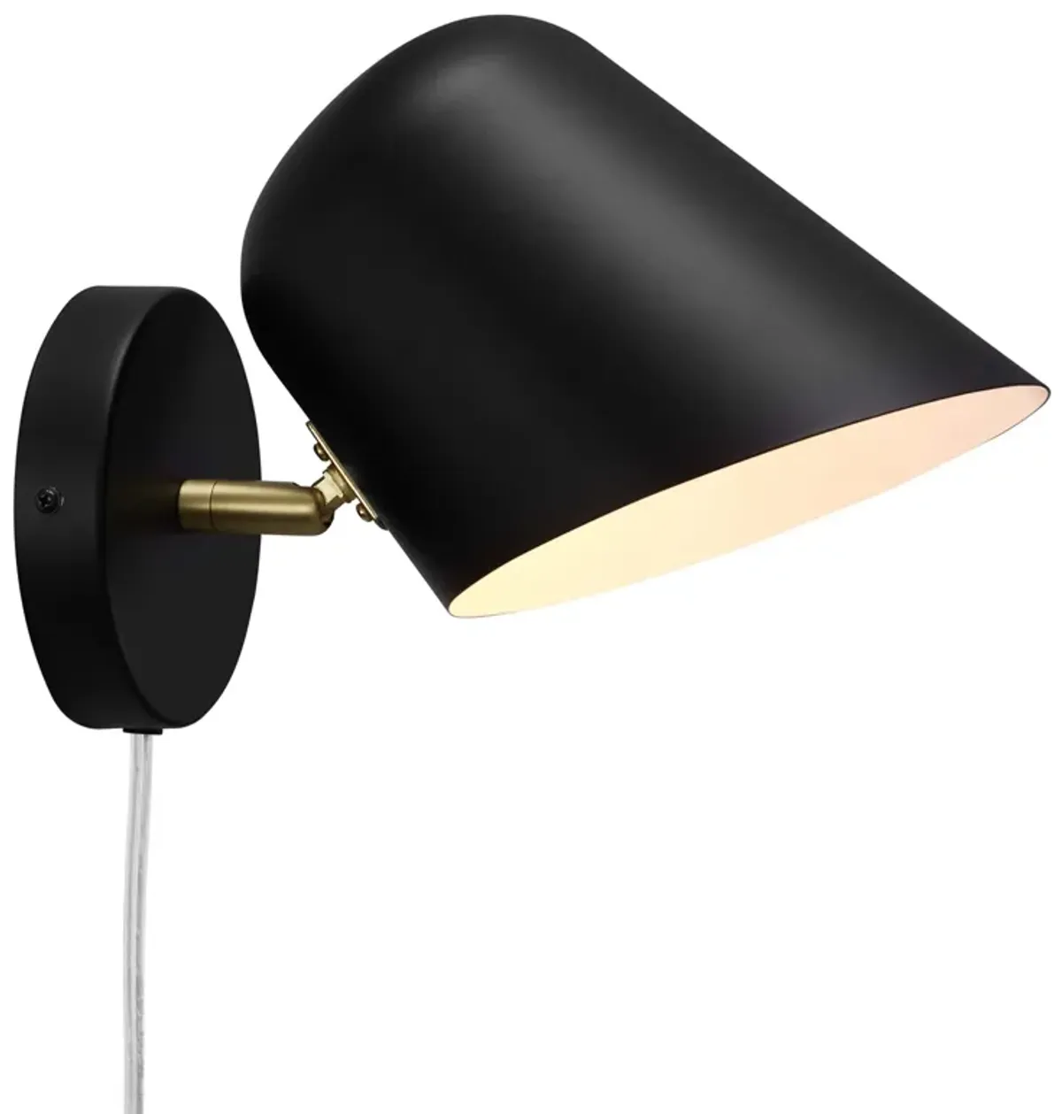 Briana Swivel Wall Sconce by Modway Black