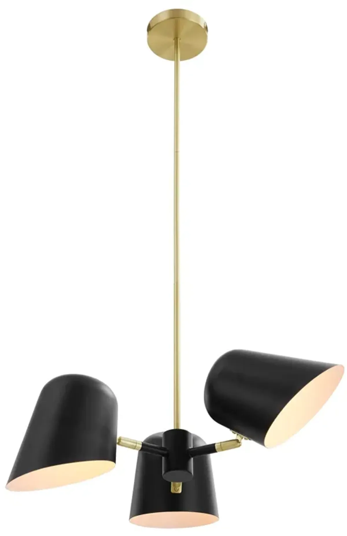 Briana 3-Light Pendant Light by Modway Black