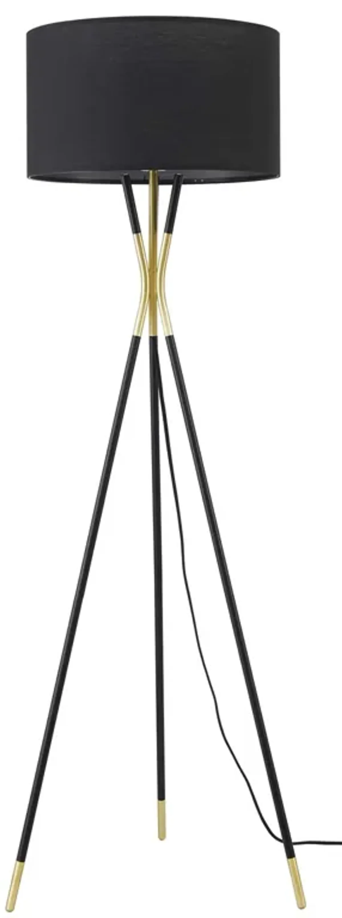 Audrey Standing Floor Lamp by Modway Black Black