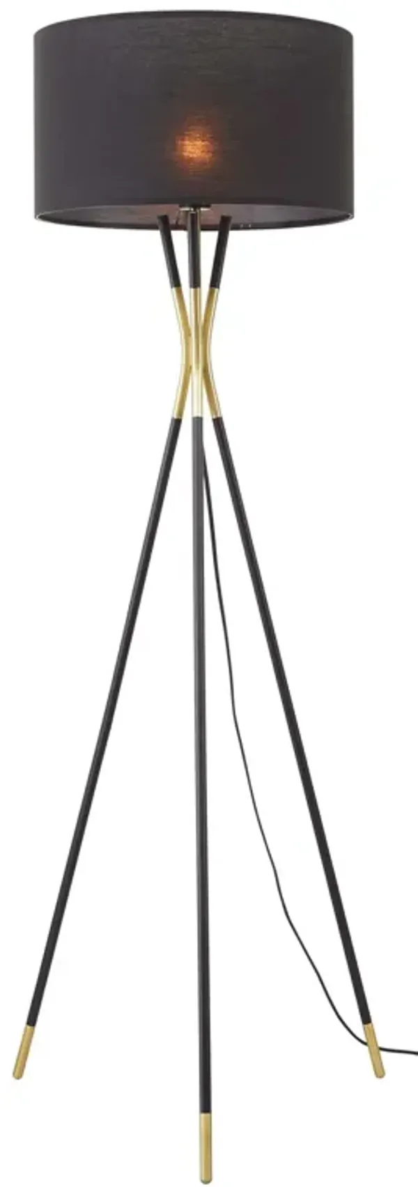 Audrey Standing Floor Lamp by Modway Black Black