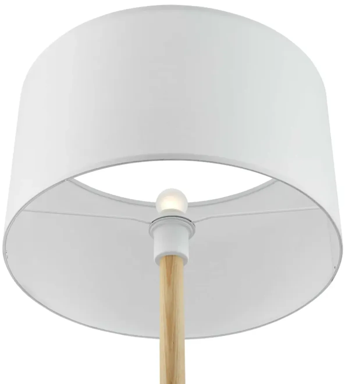 Natalie Tripod Floor Lamp by Modway White Natural