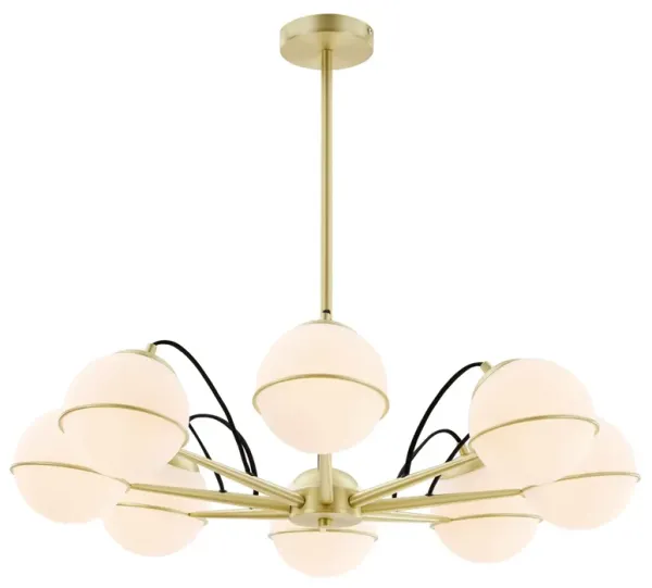 Hanna 8-Light Chandelier by Modway Opal Gold