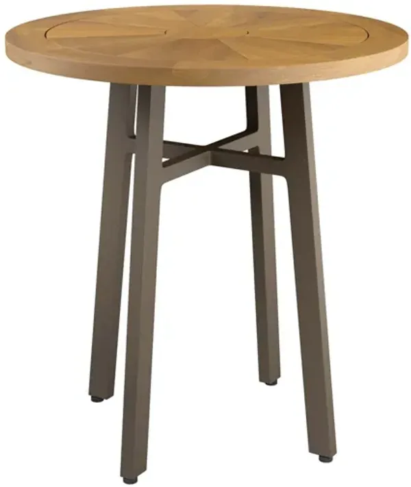 Meadow Outdoor Patio Teak Wood Dining Table by Modway Natural Taupe