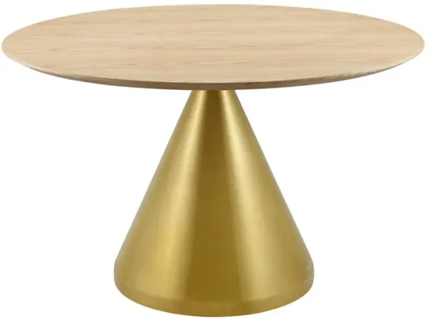 Tupelo 47" Dining Table by Modway Gold Natural