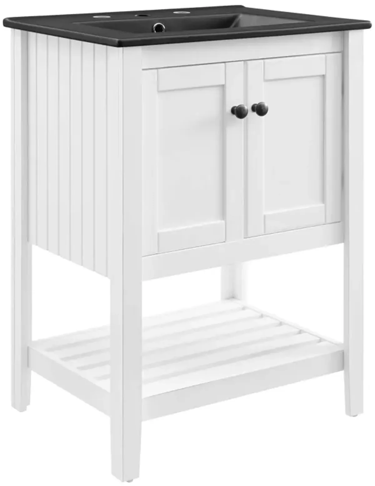 Prestige Bathroom Vanity Basin Included by Modway 24" / White Black