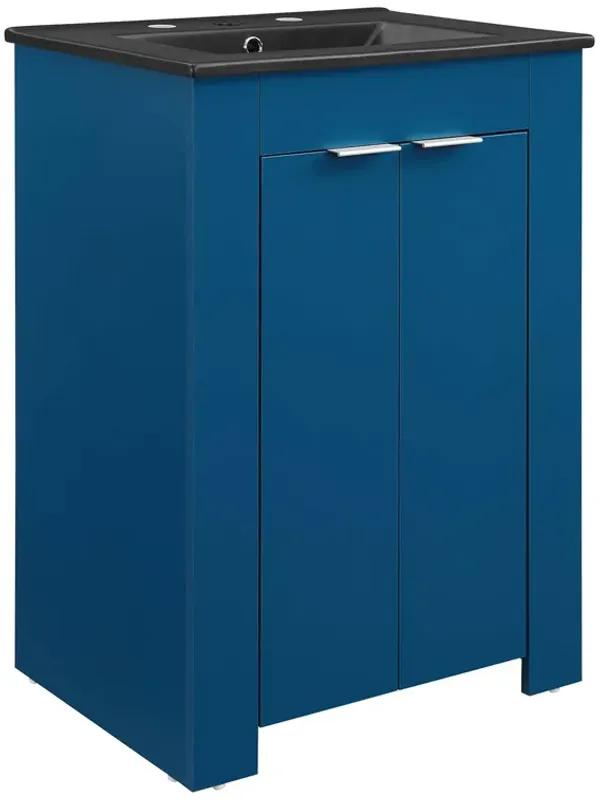 Maybelle Bathroom Vanity Basin Included by Modway 24" / Navy Black