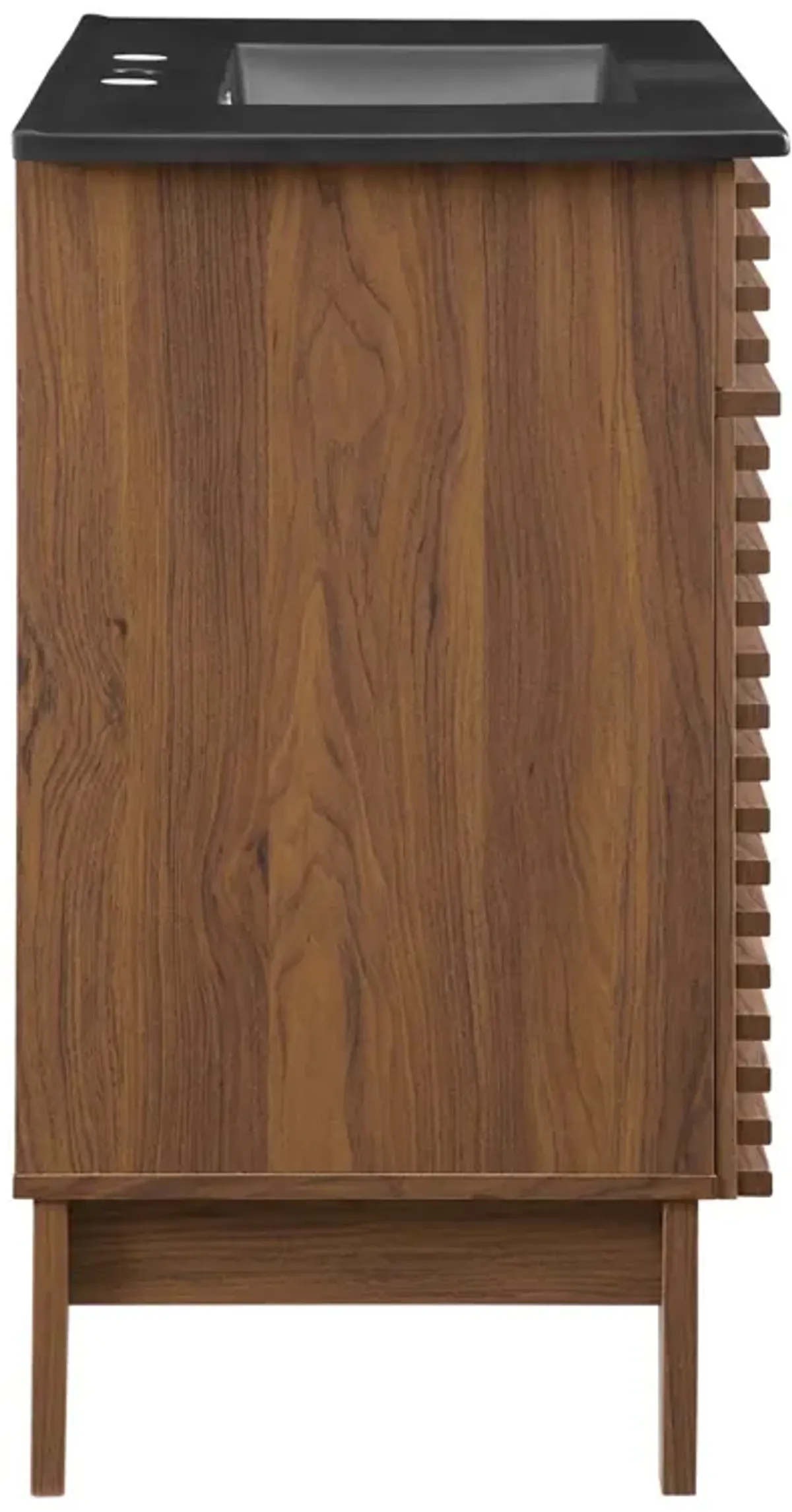 Render Bathroom Vanity with Black Basin Included by Modway 36" / Walnut Black